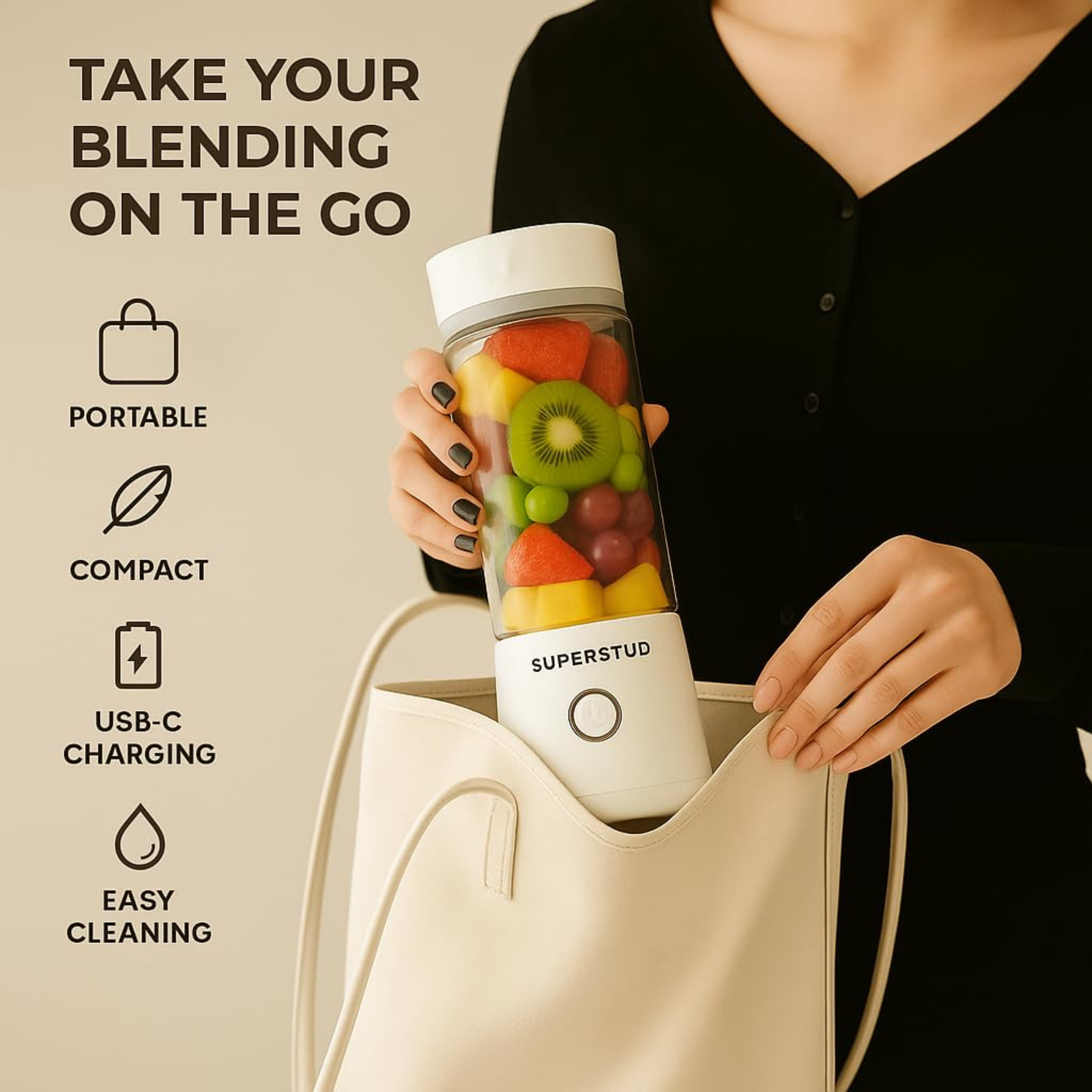 SUPERSTUD Portable Blender