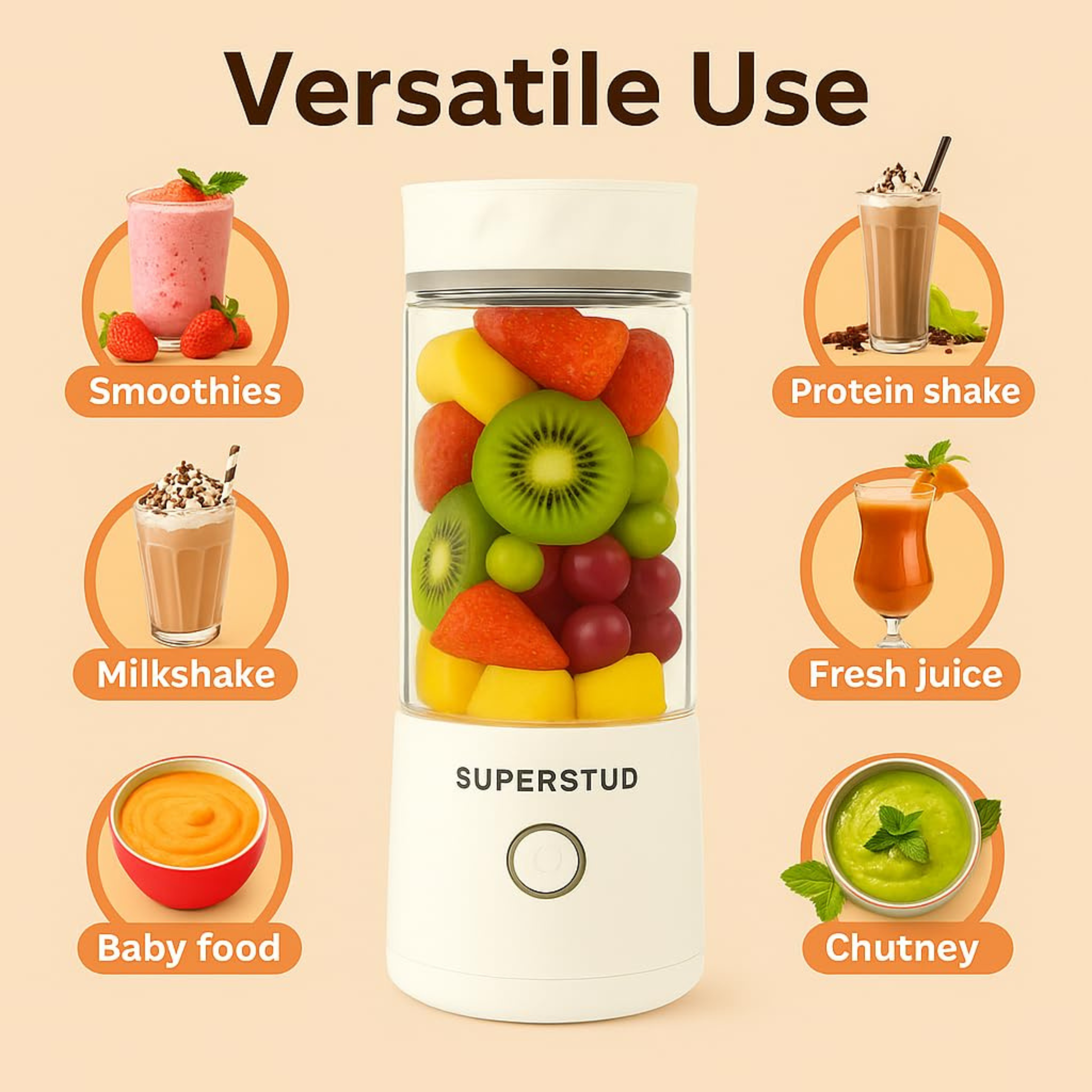 SUPERSTUD Portable Blender