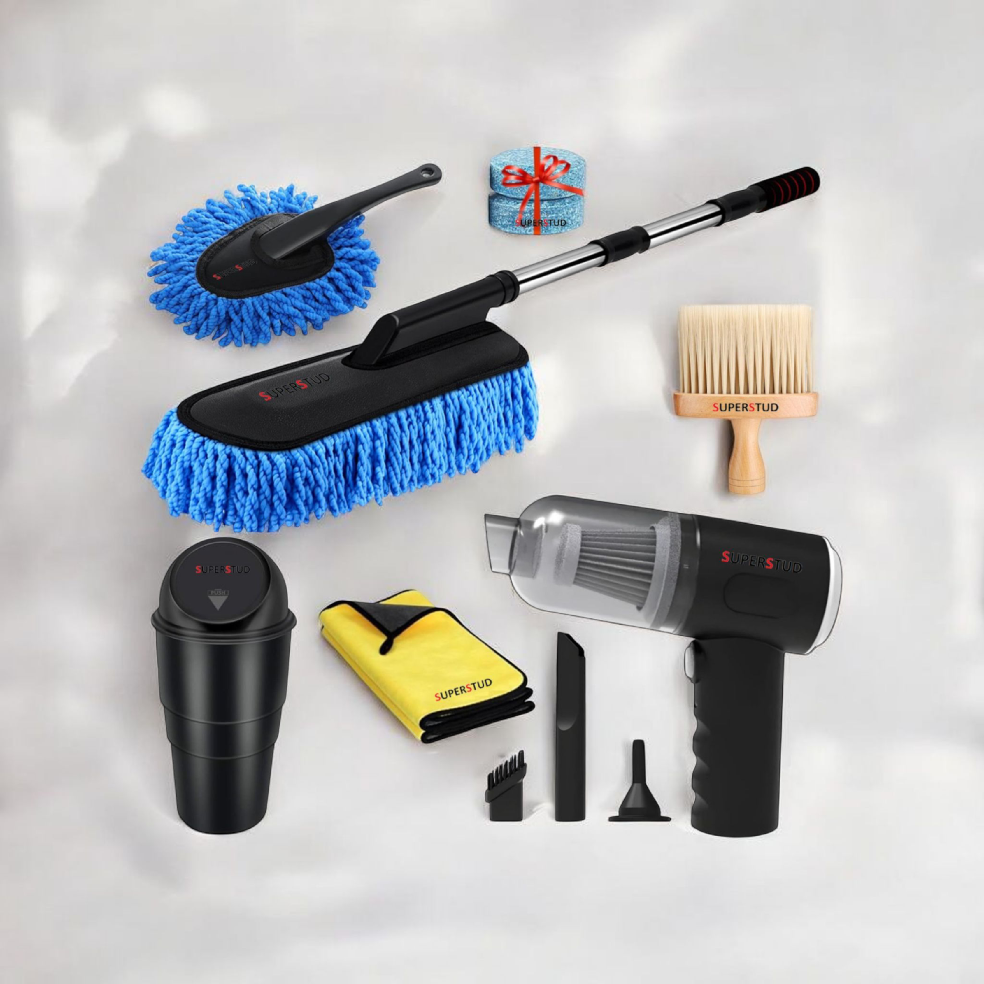 SUPERSTUD 6-in-1 Car Cleaning Kit