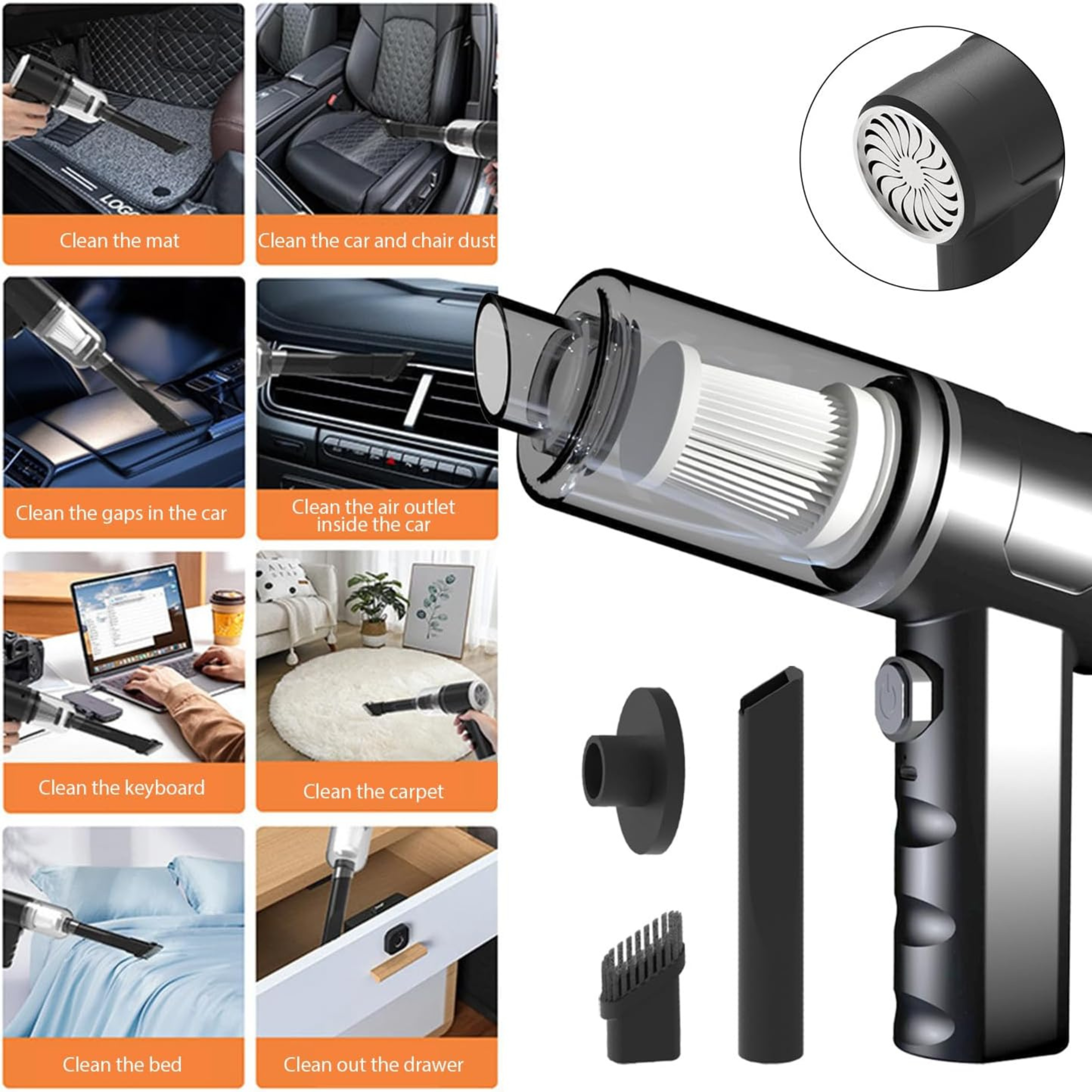 SUPERSTUD 6-in-1 Car Cleaning Kit