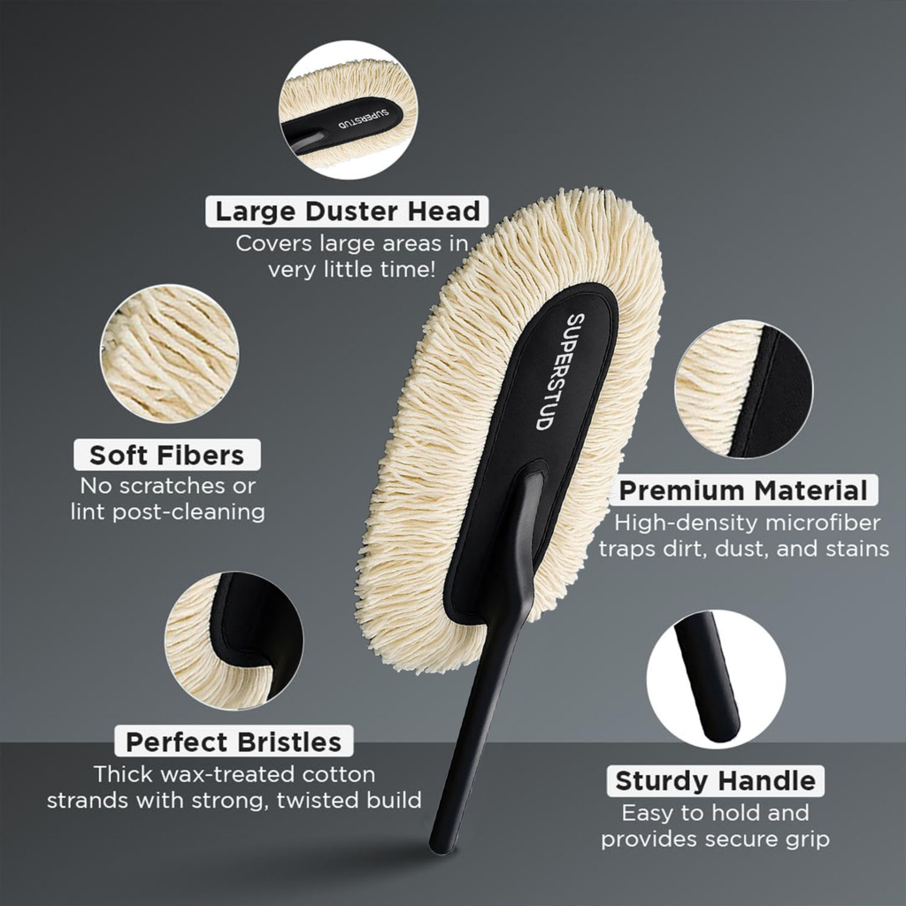 SUPERSTUD Car Duster Microfiber Brush (2 Pcs)