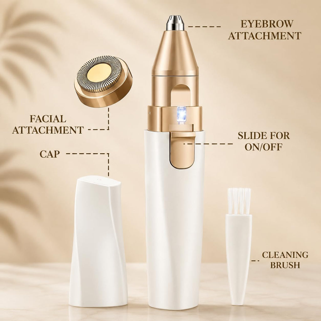 SUPERSTUD 2-in-1 Facial Hair & Eyebrow Trimmer for Women