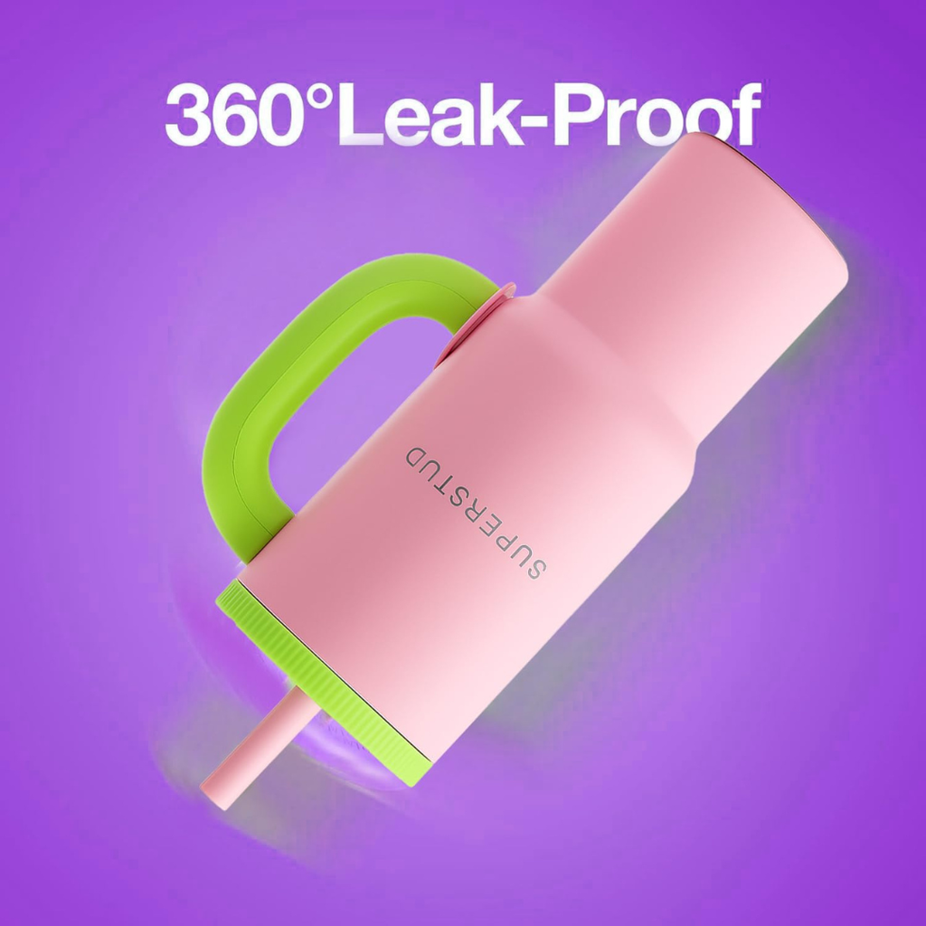 SUPERSTUD Stainless Steel Tumbler with Lid & Straw